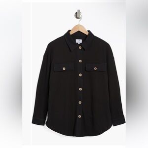 PLM waffle knit jacket shirt NEW